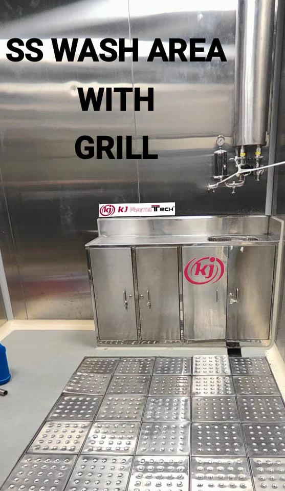 ss wash area with grill